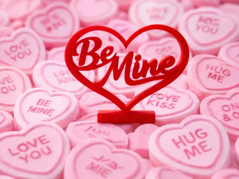 Valentine's Be Mine Standing Heart