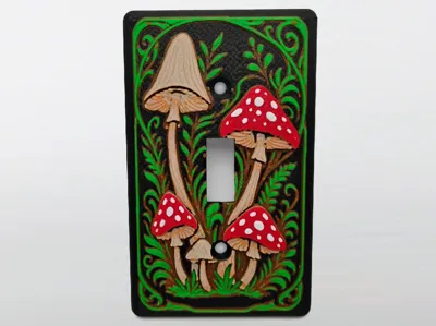 Mushroom Forest Light Switch