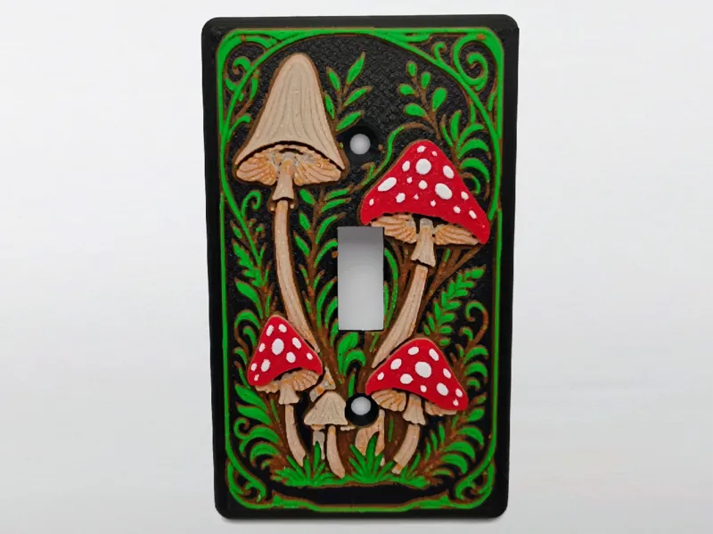 Mushroom Forest Light Switch