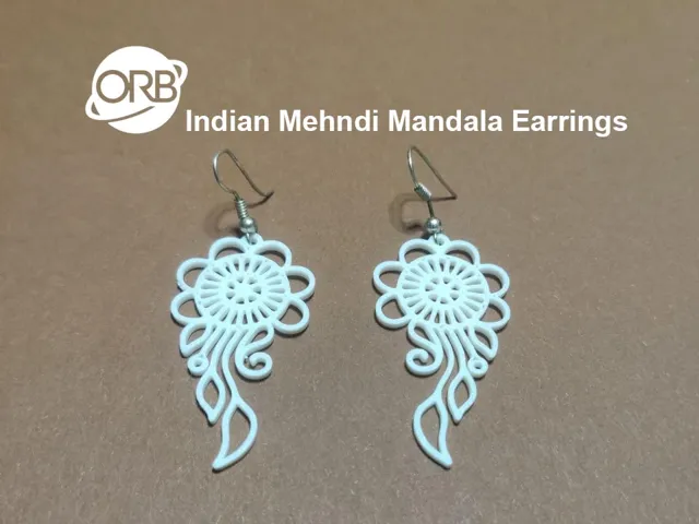 Indian Mehndi Mandala Earrings