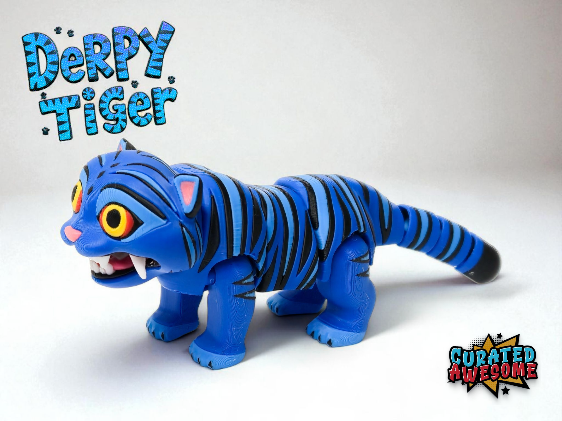 Miniatura 3 do modelo 3D Cute Flexi Derpy Tiger