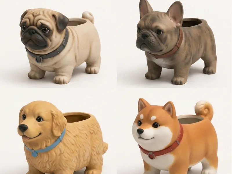 Most amazing planter - PawPlanter -  doggo set!