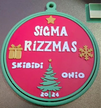 Sigma Rizzmas skibidi OhiO Christmas Tree Ornament
