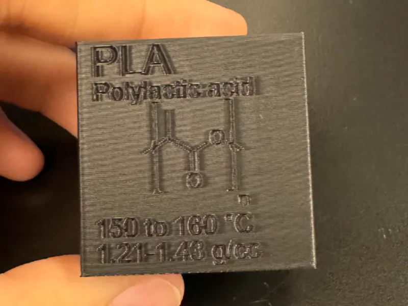 PLA Density Cube for Desk