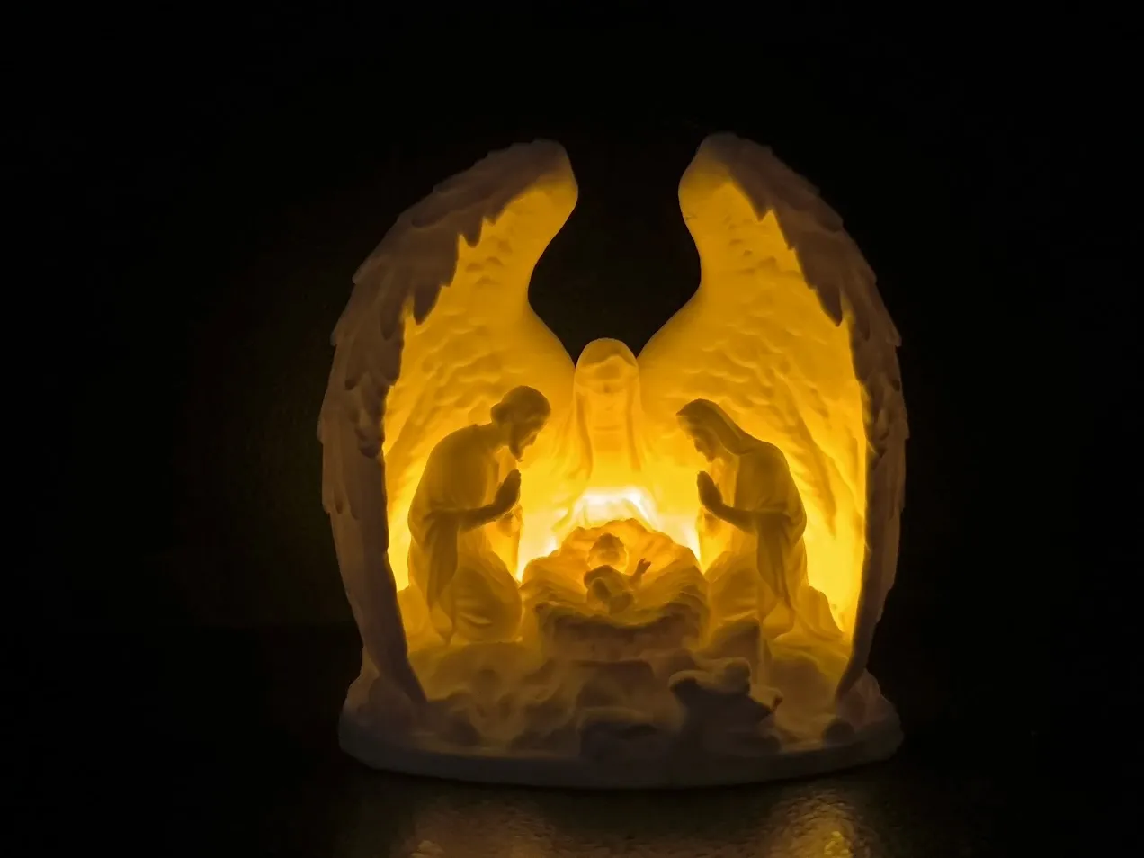 Illuminated Nativity Scene view 2