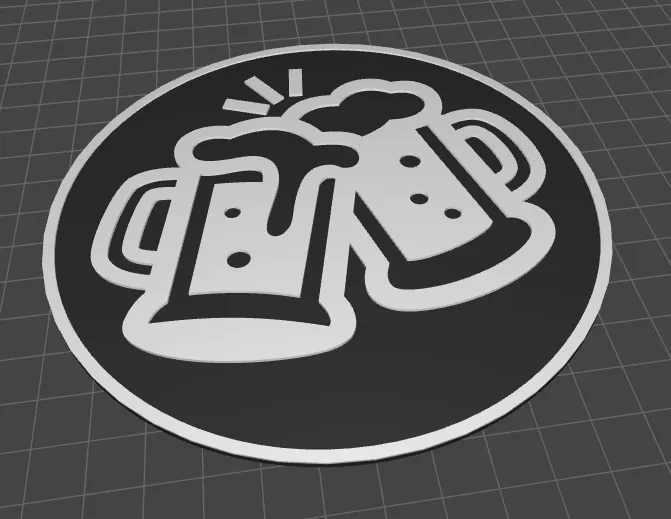 Simple Beer Coaster