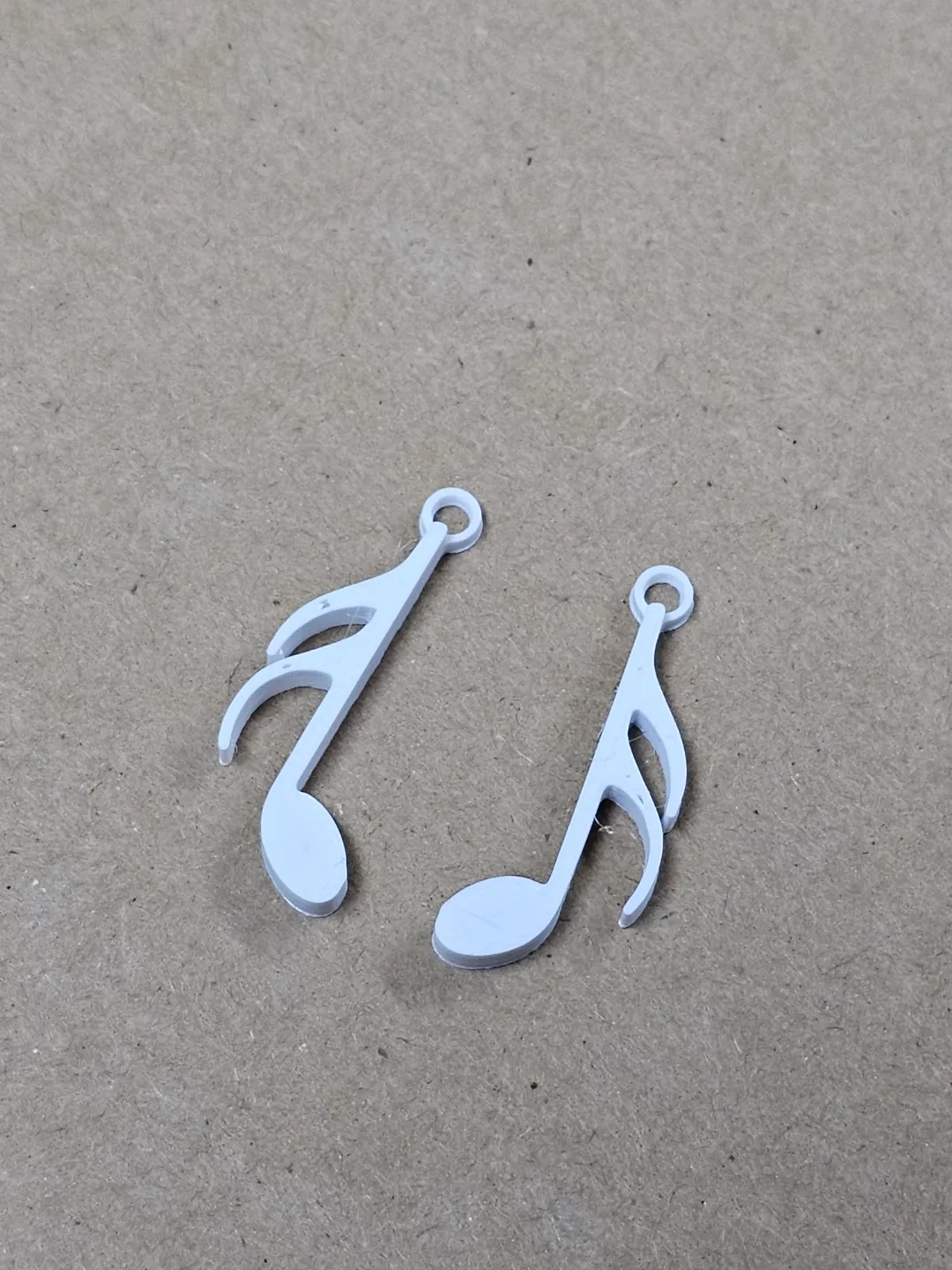 sixteenth note earring view 2