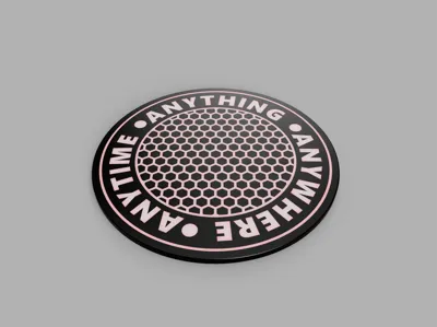 Honeycomb pattern coaster