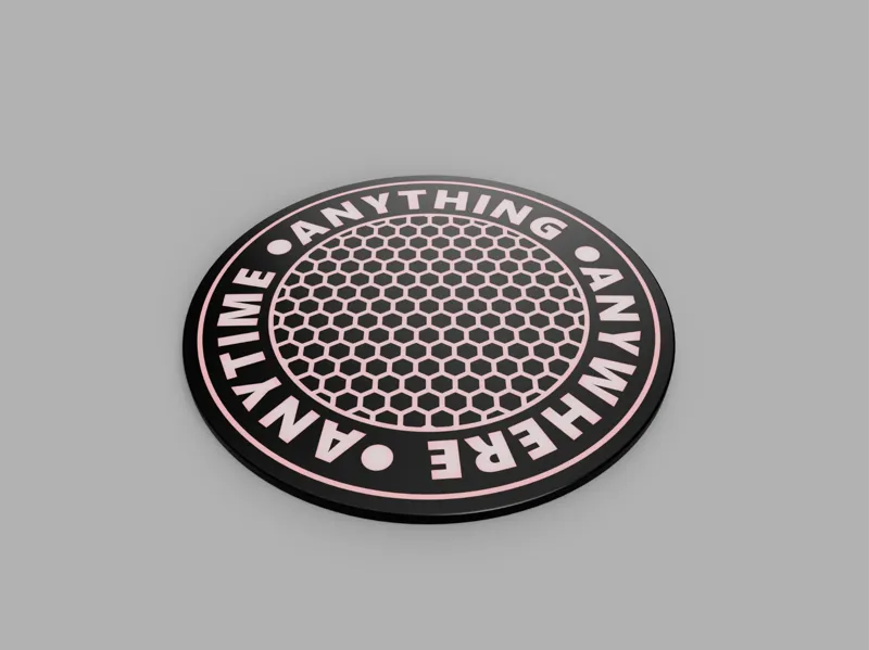 Honeycomb pattern coaster
