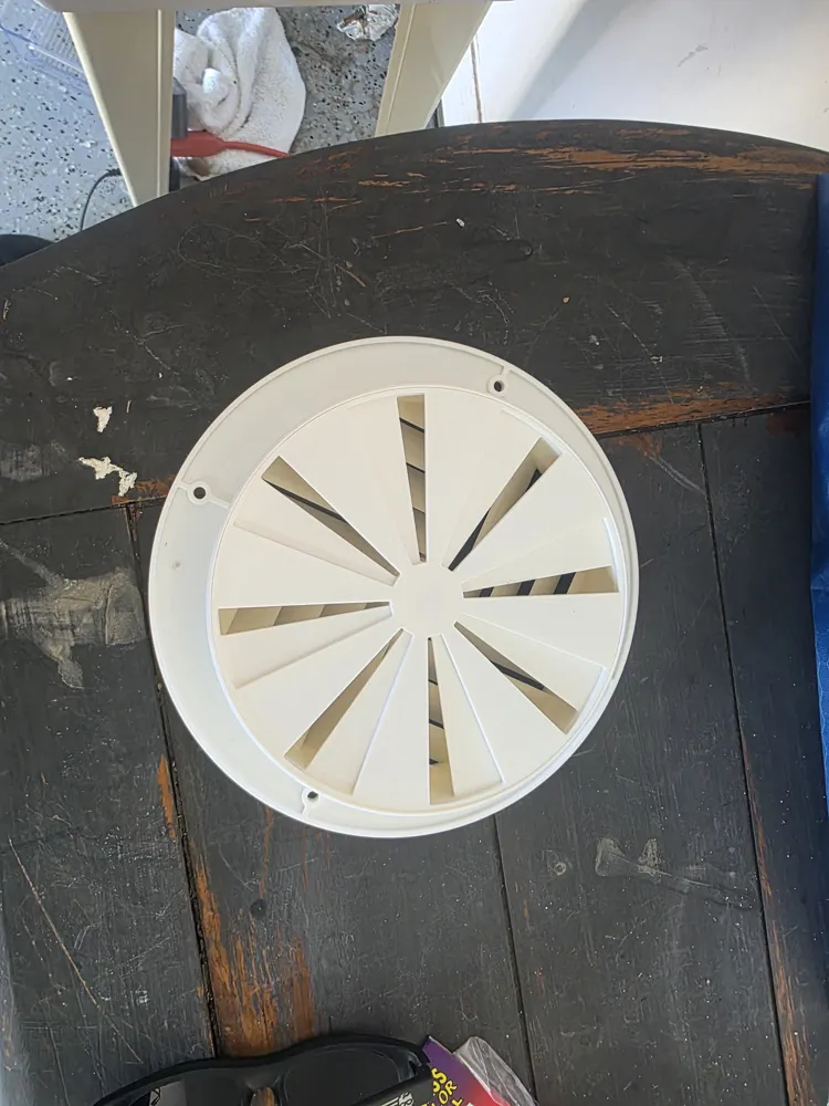 7” RV AC Vent with Adjustable Damper - Free 3D Print Model - MakerWorld