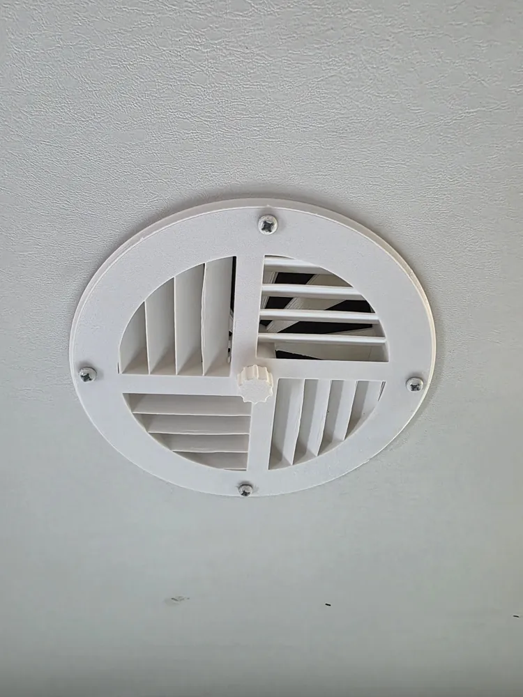 7” RV AC Vent with Adjustable Damper - Free 3D Print Model - MakerWorld