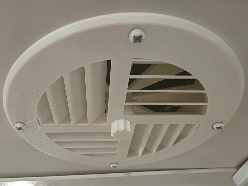 7” RV AC Vent with Adjustable Damper