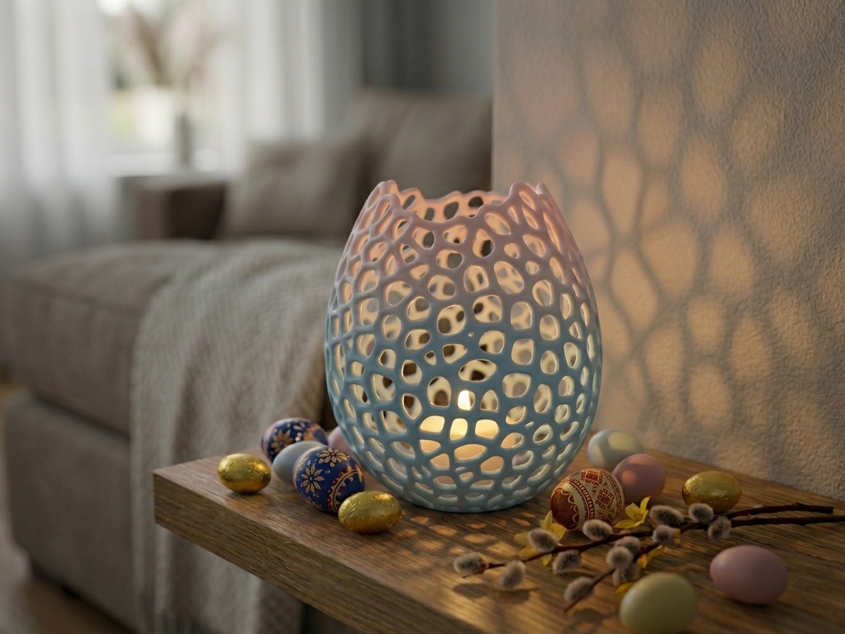 Biomimetic Easter Egg Luminary & Candy Bowl