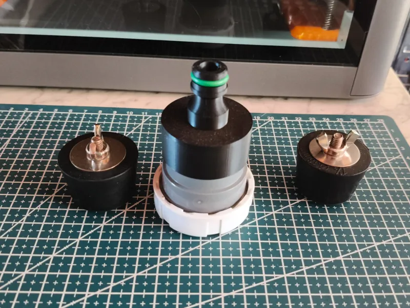 Adaptador para desatascador tubo PVC 40 mm.