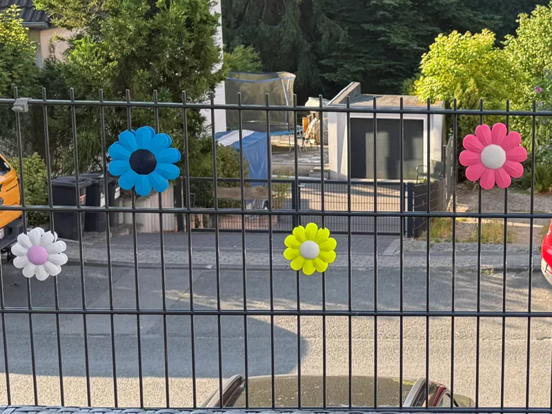 10-blättrige Blume für 8/6/8 Doppelmatten-Zaun