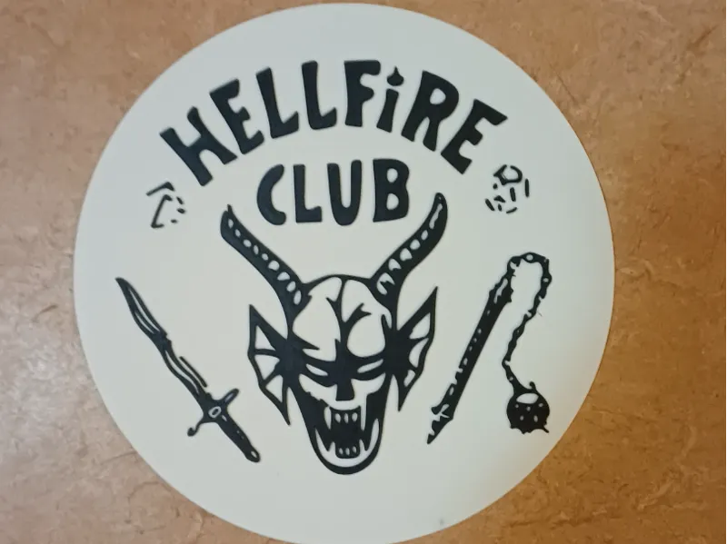 Stranger Things Hellfire Wallart 