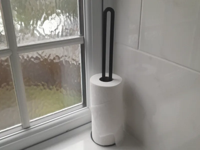 Toilet Roll Holder Fits 4 UK Rolls (2 part) 