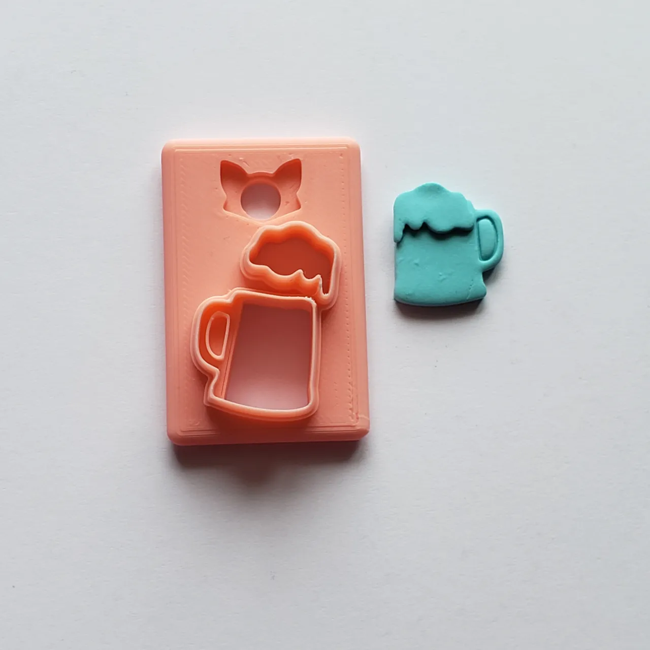 Beer Mug Polymer Clay Earring Cutter view 2