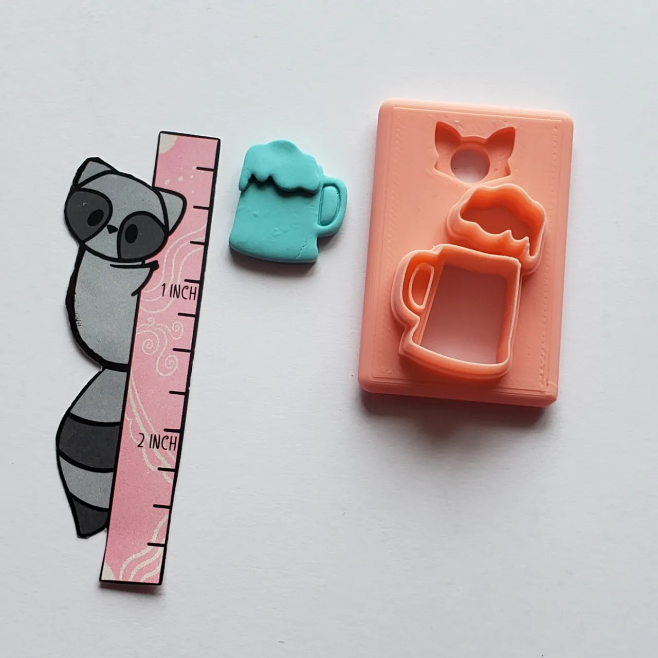Beer Mug Polymer Clay Earring Cutter view 3
