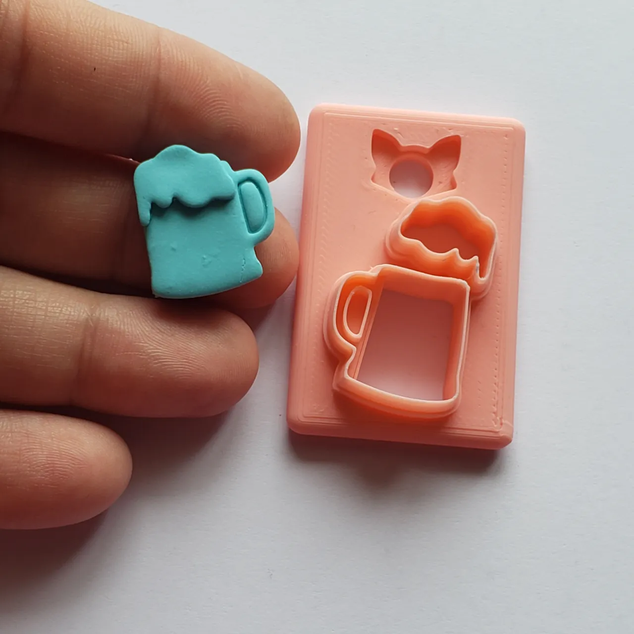 Beer Mug Polymer Clay Earring Cutter view 4