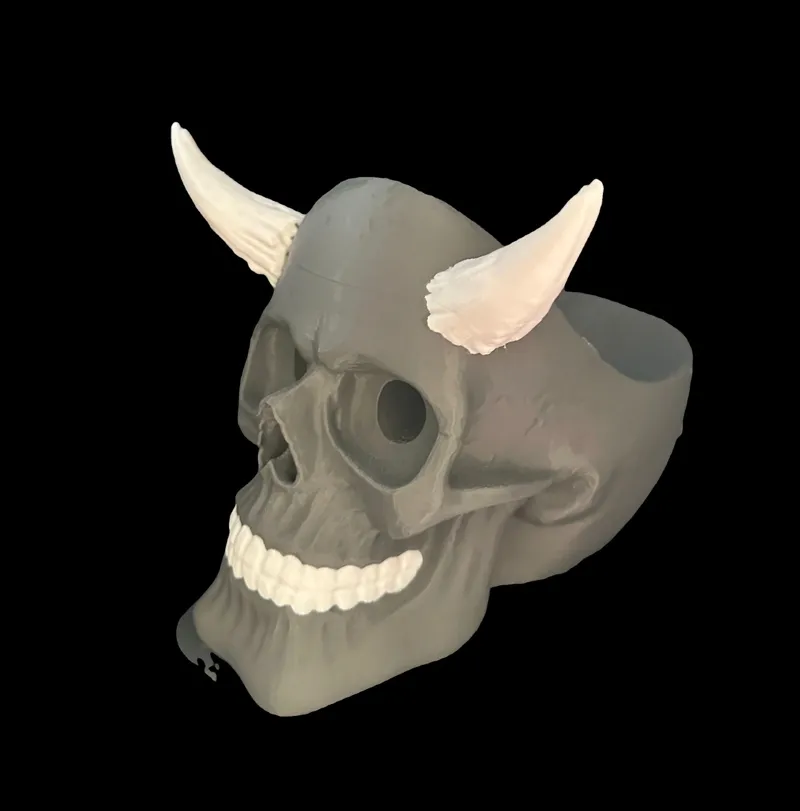 Scull Candle Light