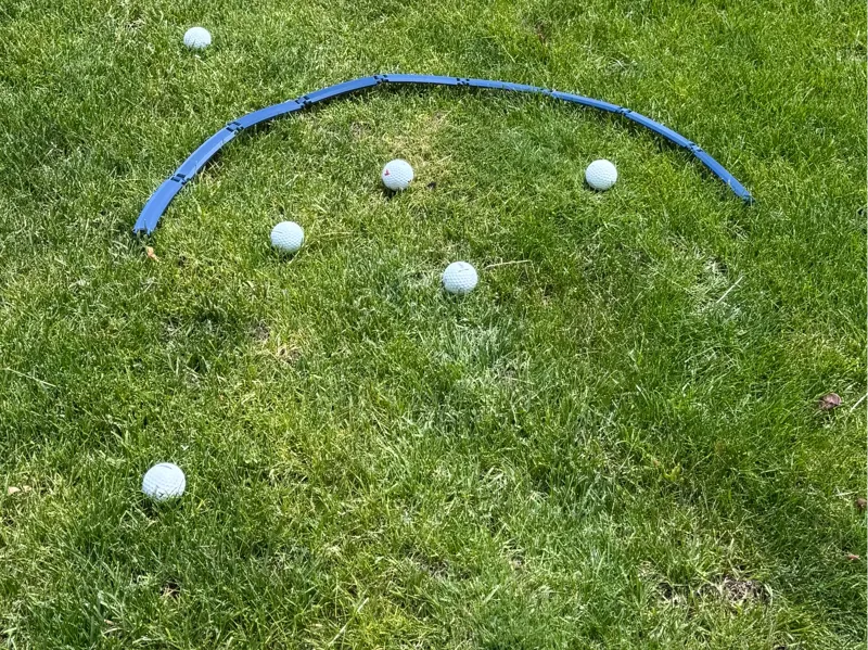 Golf target rings. Foldable. Putting and chipping