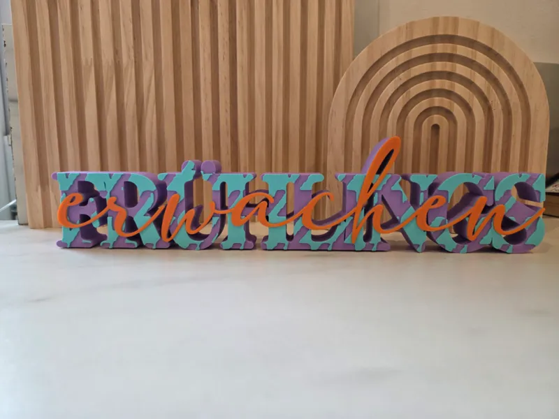 Schriftzug Frühlingserwachen