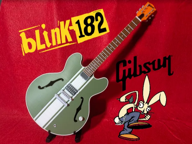 Tom Delonge Gibson ES-333 mini guitar