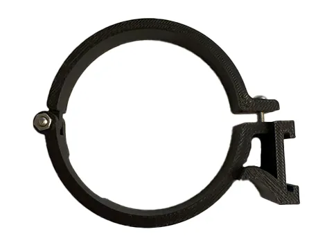 Clamp for lens with hot shoe adapter