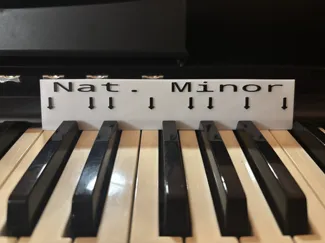 Natural Minor Scale Piano Card