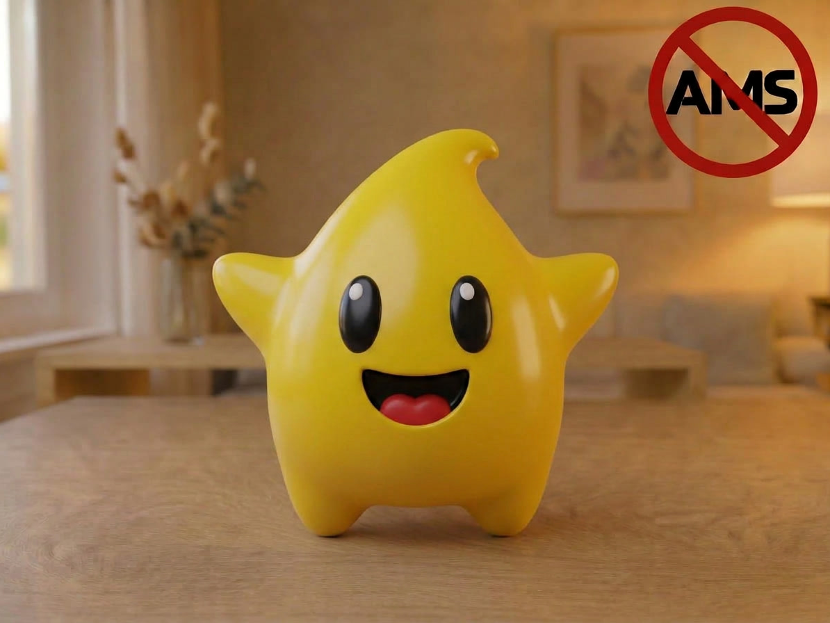 Luma Star – Mario Figurine (AMS + No AMS Versions) - 1