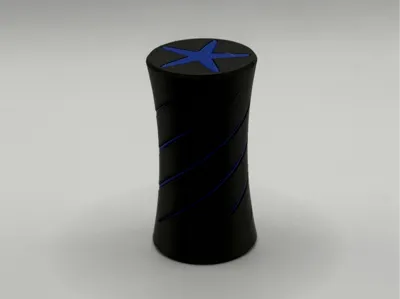 Cylinder Passthrough Fidget - star