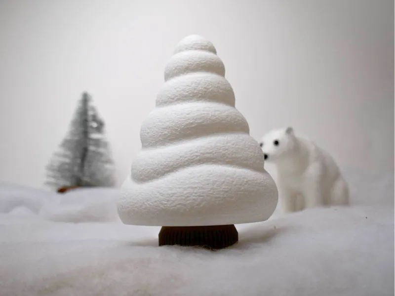 Snowfall - Christmas tree tealight candle
