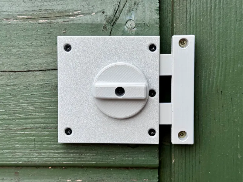 Big Door Latch Lock Mechanism