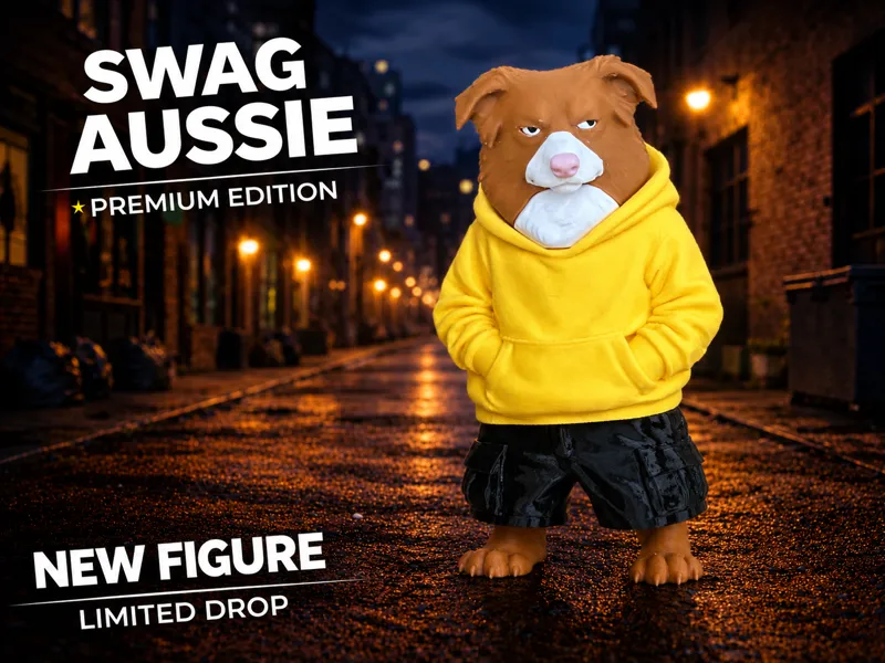 Cool swag Australian Shepherd