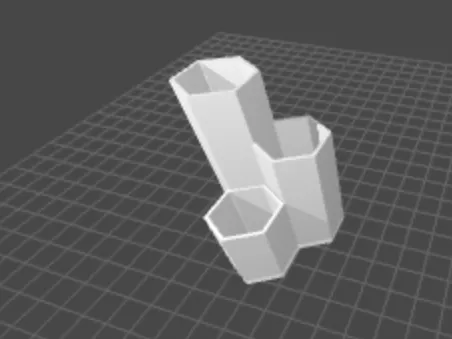 Hexagon desk holders