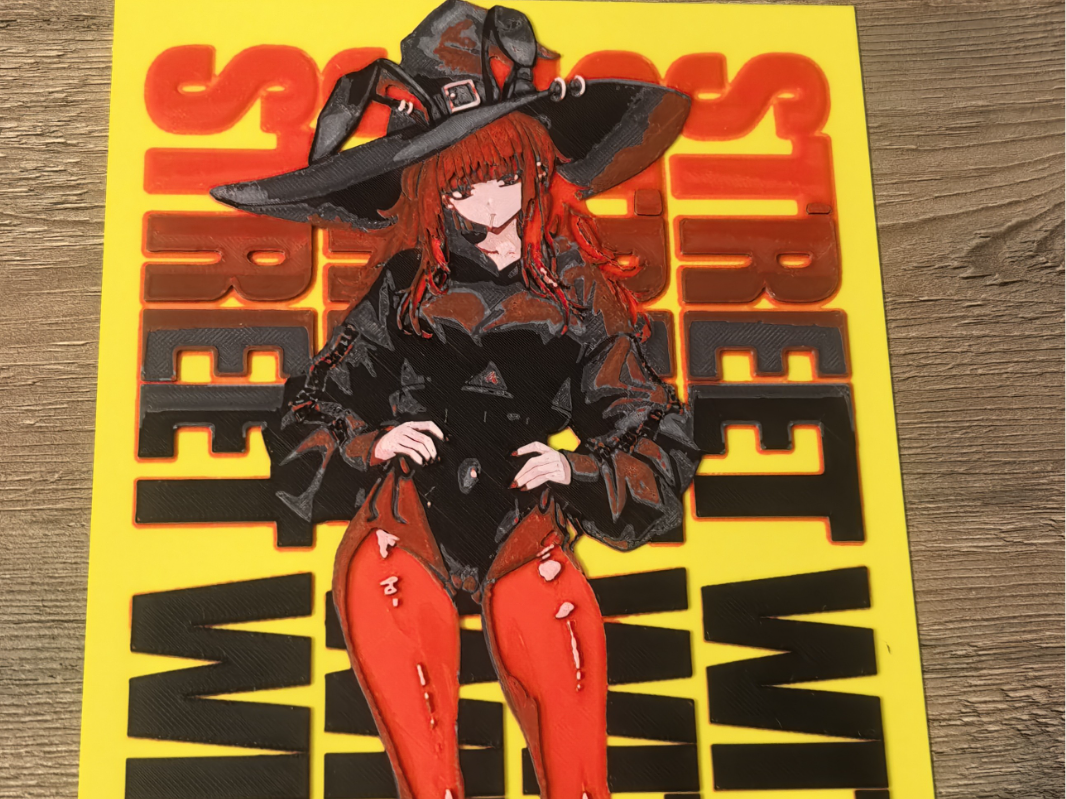 Street witch art Hueforge