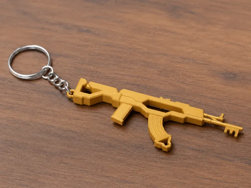 Key AK 47 Keychain - Roblox RIVALS | 3D Printable