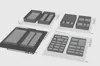 New Parts tray options for longer or larger parts