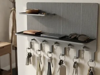 Stylish Entryway Shelf & Key Rack
