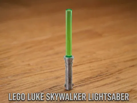 Modelo para impresión 3D: L E G O luke skywalker lightsaber HILT 1and3 color — referencia de MakerWorld
