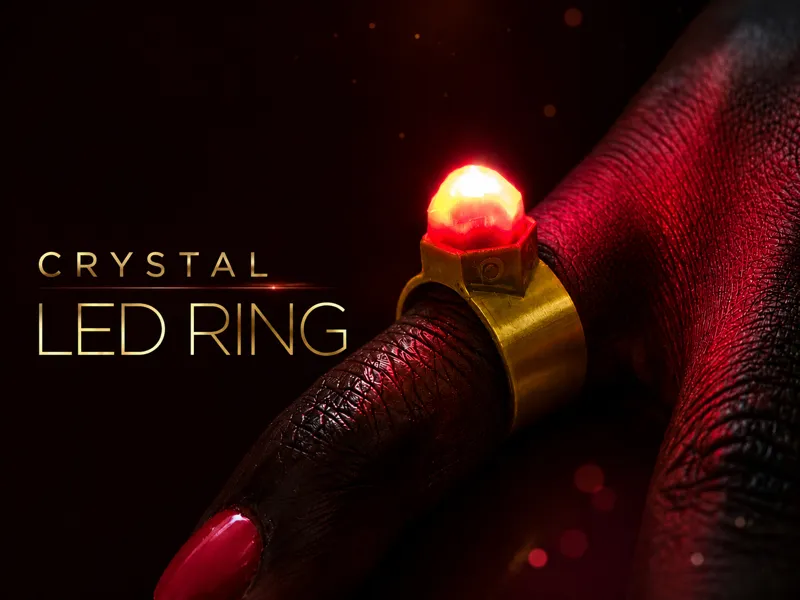 Crystal Led Ring — B-KC001-16