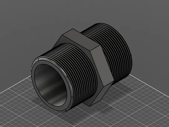 1/2" (20,955mm) and 2" (59,614mm) Connector Pipes