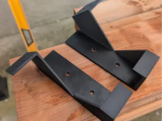 2x6 45 Degree Louver Bracket for Pergola/Sun Shade