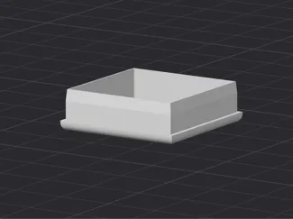 Cap for end of desk's square pipe support
