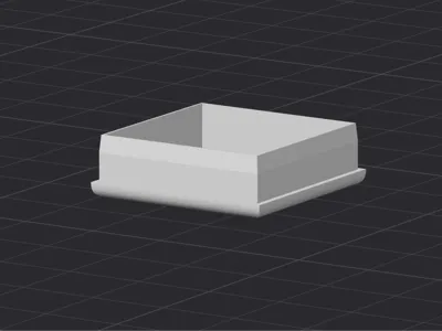 Cap for end of desk's square pipe support