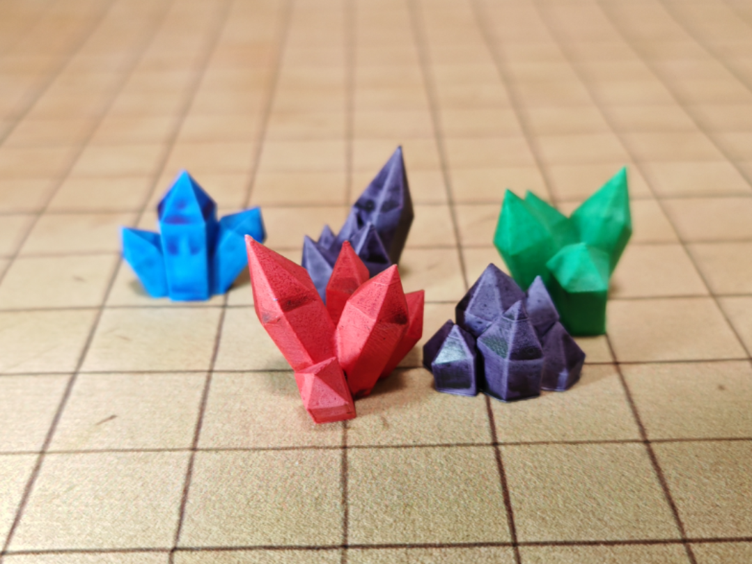 Crystals for DnD, Board Game, Diorama, or Decor