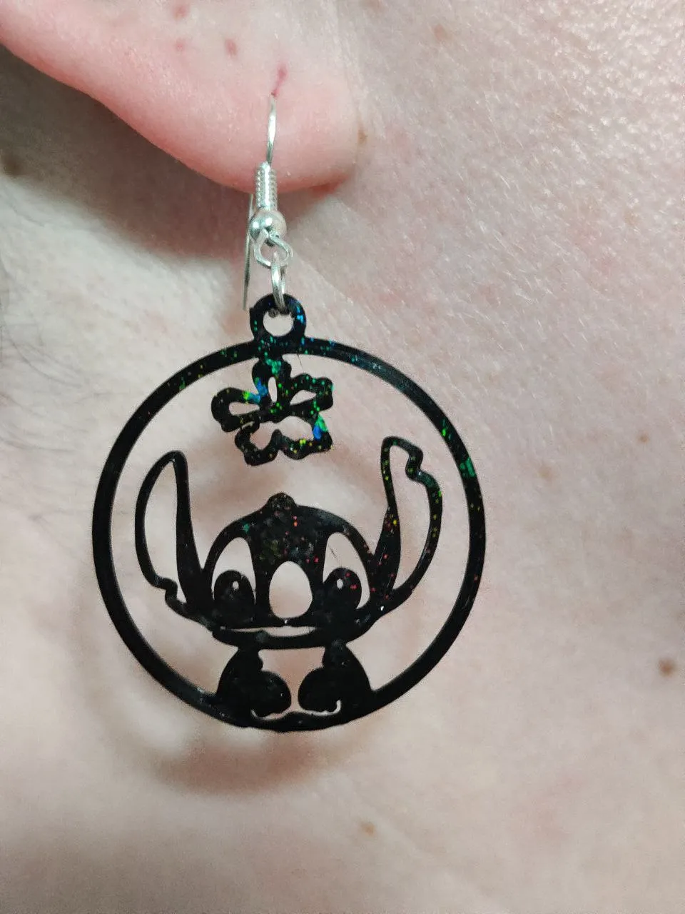 Stitch - Inspired Earrings view 2