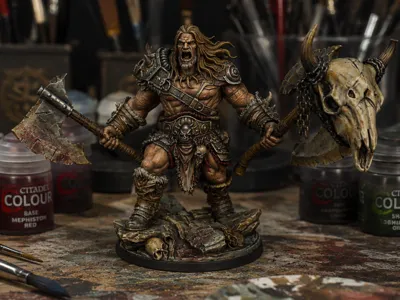 KORDAK THE BARBARIAN - DND MINIATURE