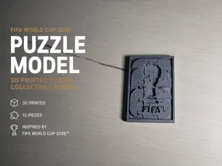 FIFA World Cup 2026 Trophy Puzzle (15 Pieces)
